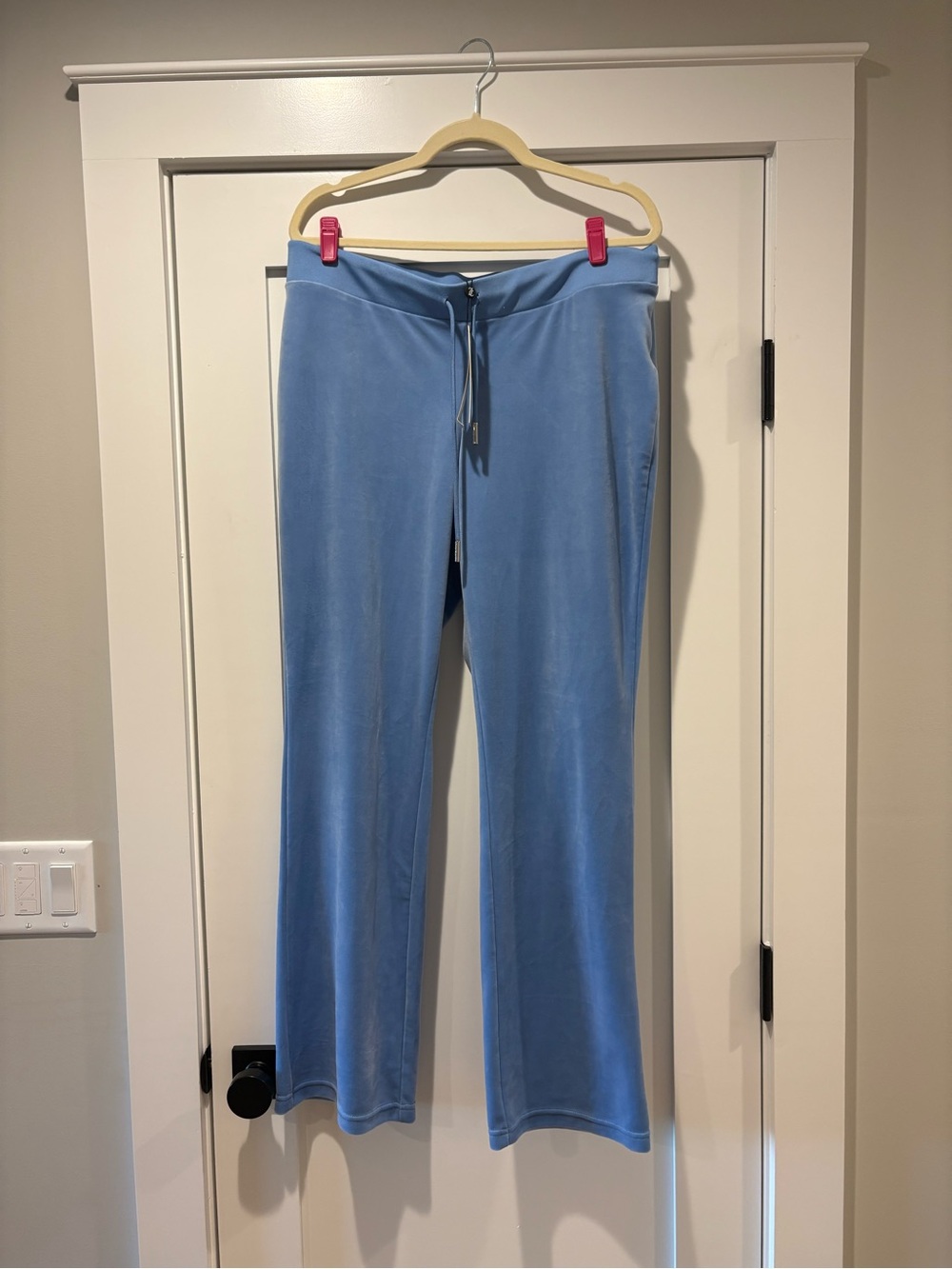 Juicy Couture Granada Sky OG Bling Velour Lounge Pants size XL